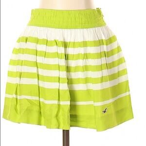 Hollister Lime Striped Skirt